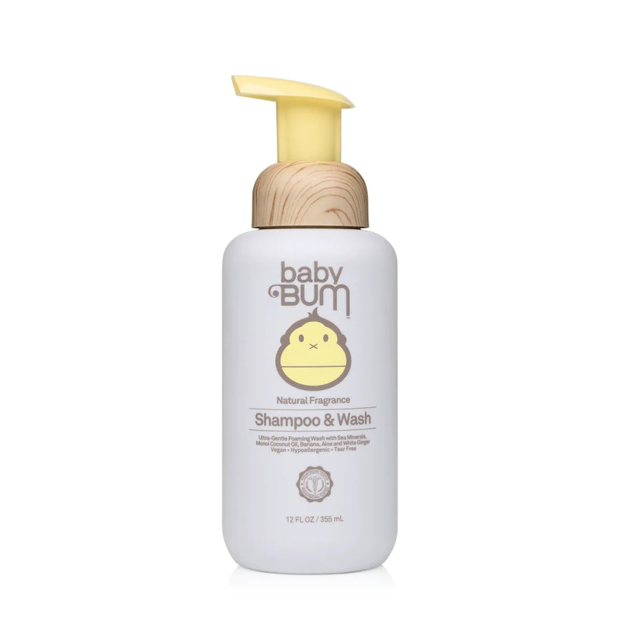 SunBum BABY BUM SHAMPOO WASH FOAM - 355ML - TheSquarePeg