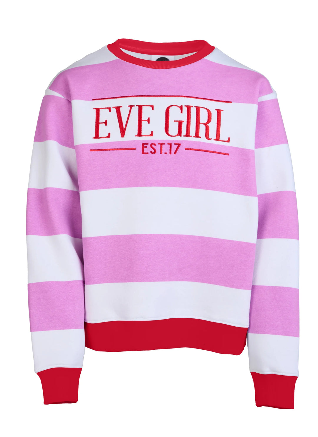 Eve Girl Contrast Stripe Crew