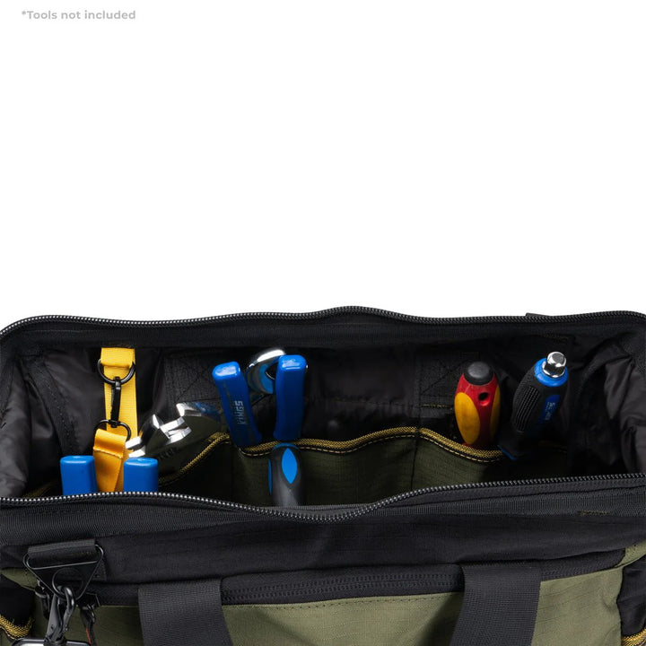 Rugged Xtreme Wide Mouth Service Tote - Grn/Blk - TheSquarePeg