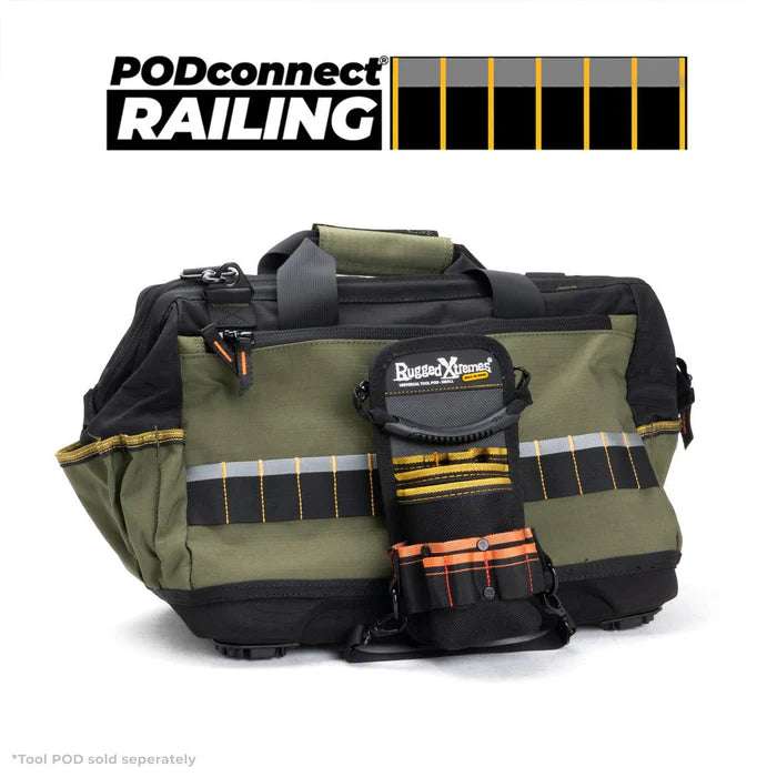 Rugged Xtreme Wide Mouth Service Tote - Grn/Blk - TheSquarePeg
