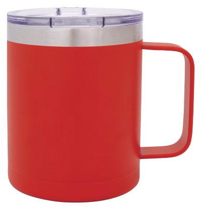 T4D Mug Double Wall SS W/Handle Red - TheSquarePeg